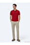 تريكو محبوك بياقة بولو حمراء - 5