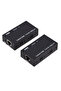موسع شبكة LAN 1080P بمقبس الاتحاد الأوروبي بطول 60 مترًا، متوافق مع منافذ RJ45 وHDMI، من CAT5e وCAT6 - 4