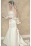 Cream Guipure Veil 1 Meter with Comb and Buckle