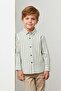 Striped Buttoned Boys' Shirt
