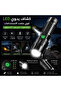 مصباح يدوي LED أسود للاستخدام الخارجي يعمل بالبطارية بقوة 10 واط مع مدى 100-200 متر