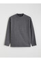 Lcw Everyday Anthracite Crew Neck Oversize Women's T-Shirt - 5