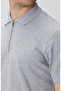 Gri Melanj Polo Yaka T-shirt - 6
