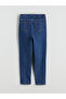 Lcw modest indigo mom fit women's jean pants - 8