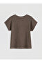 Original Oval Collar Textured Women's T-Shirt - 5