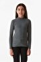 Basic Stand Collar Girl's Bodysuit