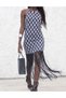 Rochie scurta, Negru/Alb - 2