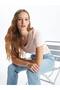 V-Neck Plain Short-Sleeved Women's T-Shirt (S4) - 2