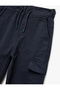 Cotton Gabardine Waist-Tied Cargo Pants - 3