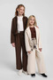 5-14 Years Old Modern City Girl's 3-Piece Set-Latte - 2