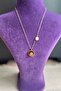 Steel Chain Clover Necklace Gold Color Women's 45 Cm Chain - 2