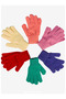 88% Acrylic 12% Elastane, High Quality Colorful Gloves for Boys and Girls (Age 5-8) - 5