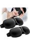 3D Sleep Mask Blindfold Sleeping Aid Soft Memory Foam Eye Mask for Sleeping Travel Blockout Light... - 2