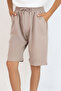 Boy's Shorts with Lacing Accessories and Pockets, Ages 8-12, Mink
