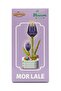 Building Block Series Flower Making Set Purple Tulip