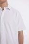 Regular Fit Summer Cotton Short Sleeve White Shirt D1902Ax25Sm - 4