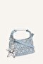 Women's Zippered Jean Crossbody Bag G7682Axns - 3