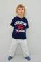 100% Cotton Printed T-Shirt Top Elasticized Leg Bottom 2-Piece Set Baby Boy H5612A526Au