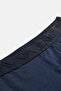 Men's Navy Blue Plain Basic Single Boxer B009505 - 3