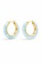 Multi-Colored Ring Design Women's Steel Earrings Do Not Tarnish and Do Not Lose Color - 2