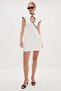 Ribbed Chest-Cut Out Mini Dress - 3