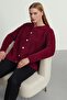 Women's Soft Plush Look Beard Knitwear Cardigan Jacket - 5