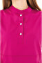 N O V a |   Single Top Cherry Women's Lycra High Collar Half Snap Nurse and Doctor Uniform Scrubs - 4