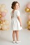 Baby Girl Dress Girls' Dress Birthday Party Wedding Dress Lace Short Sleeve Lined Dress - 3