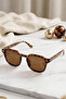 Women's Uv400 Leopard Frame Sunglasses 23012 C8 - 5