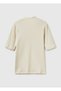 Women's Stone 100% Cotton Half Sleeve Deep V-Neck T-Shirt - 2