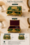 Green Vintage Jewelry Box with Gold Plated Detail - 5