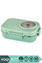Bento 1100ml Lunchbox New Collection Single Layer 3 Compartments and Mini Soup Bowl Stainless Steel Lunch Box with Spoon and Chopstick Gift