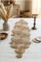 Pointy Wicker Jute Rope Console Cover, 130X30Cm Handmade Living Room Kitchen Table Cover, Runner - 6