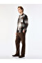 Cotton Linen Blend Pocketed Pleated Slim Fit Tie-Waist Trousers - 3