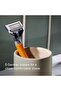 Harry's Men’s 5 Blade Razor with 2 Cartridges Bright Orange - 2