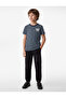 Crew Neck Short Sleeve Printed Cotton Striped T-Shirt