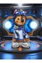 Dog 31x62.6inch Laser 3D Paw Patrol Cartoon Dog Balloon Ryder Chase Skye Everest Aluminum Film Ballo - 4