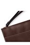 Women's Genuine Leather Portfolio Bag with Zipper Rfid Protected Beverly Brown - 6