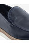 Men's Navy Blue Genuine Leather Casual Shoes 6Y1Ua62624 - 5