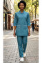Housemaid/Khadama/Nanny/Babysitter SET Uniform Set, ZIPPER NECK with 3/4 Sleeves and Trousers, with Front Pockets COTTON