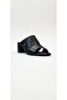 Black Women's Genuine Leather Heeled Slippers 617.1561 - 2