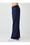 Navy Blue Knitted Trousers with Pocket Detail and Elastic Waistband - 5