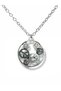 Peace Symbol Figured Necklace – Zamak Plated Unisex Minimalist Accessory with 60 cm Chain