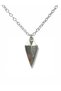 Unisex Necklace with Triangle Arrowhead Figure – 60 cm Chain, Minimal and Warrior Style