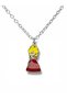 Pink Necklace with Super Princess Figure – Elegant Game Character Jewelry with 60 cm Chain
