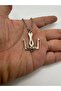 Poseidon Spear Figured Unisex Metal Necklace – Mythological Jewelry with 60 cm Chain - 2