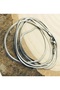 Italian Silver Flat Snake Necklace 316 L Steel Men's Women's Chain - 4