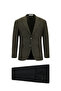 6 Drop Regular Fit Standard Cut Wool Patterned Combination Suit