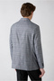 سترة 7 Drop Slim Fit ذات تصميم ضيق وياقة أحادية وتصميم كلاسيكي منقوش - 6