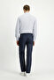 7 Drop Slim Fit Patterned Lycra Classic Fabric Trousers - 3